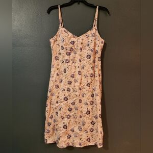 GAP Floral Linen Spaghetti Strap Mini Dress Size 10